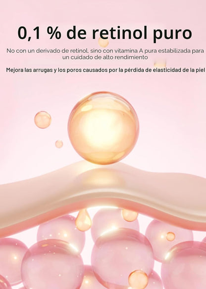 **Celimax Dúo Antiaging: Suero de Retinol 30 ml + Suero Potenciador de Retinal 15 ml | Con 0.1% Retinal, 3% Matrixyl y Vitamina A | Ayuda a minimizar poros, suavizar líneas y arrugas y mejorar la apariencia de firmeza y textura de la piel.**